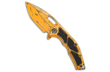 Image of Heretic Knives Heretic Knives Medusa Manual Frame Lock Knife Yellow Shaded Ti 3" Cerakote, Yellow, CPM MagnaCut, adult, BHQ-210991