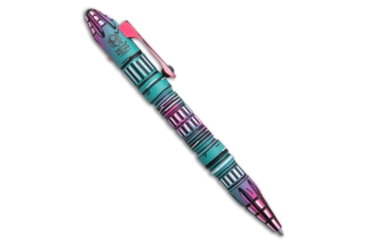 Image of Heretic Knives Heretic Knives Thoth Tactical Pen Miami Vice Cel Shade Aluminum/Titanium, Pink/Teal, adult, BHQ-235508