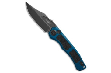 Image of Heretic Knives Heretic Knives Wraith Auto Bowie Knife Blue Aluminum 3.6" DLC, Blue, CPM MagnaCut, adult, BHQ-209617