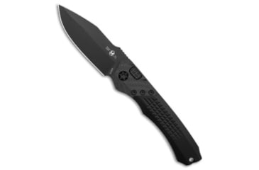Image of Heretic Knives Heretic Knives Wraith Auto Knife Black/Carbon Fiber 3.75" Black, Black, Elmax, adult, BHQ-173961