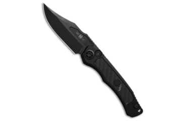 Image of Heretic Knives Heretic Knives Wraith V4 Automatic Knife Glow CF Inlay/Black Al 3.6" DLC, Black, CPM MagnaCut, adult, BHQ-206135