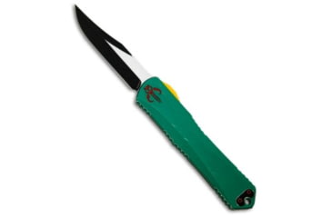 Image of Heretic Knives Heretic Manticore-X Bounty Hunter MagnaCut OTF Knife Green/Multi Al 3.75" 2-T, Green, CPM MagnaCut, adult, BHQ-204735