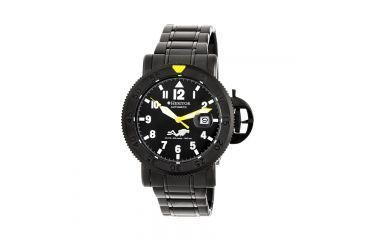 Image of Heritor Automaitc Cahill Diver's Bracelet Watch, black  black HERHR5104