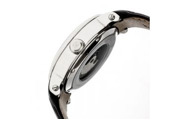 Image of Heritor Automatic Aries Skeleton Bracelet Watch, silver  black HERHR4404