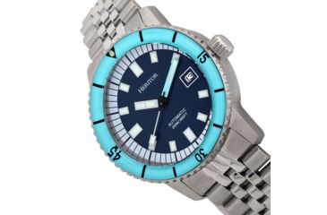 Image of Heritor Automatic Edgard Bracelet Diver's Watch w/Date, Light Blue/Navy, One Size, HERHR9104