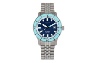Image of Heritor Automatic Edgard Bracelet Diver's Watch w/Date, Light Blue/Navy, One Size, HERHR9104