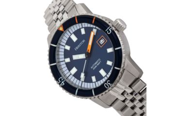 Image of Heritor Automatic Edgard Bracelet Diver's Watch w/Date, Navy, One Size, HERHR9103