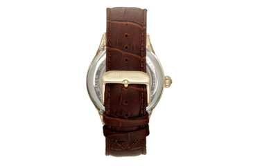 Image of Heritor Automatic Hayward Semi-Skeleton Watch - Mens, Gold/Brown, One Size, HERHR9405