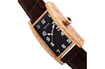 Image of Heritor Automatic Jefferson Leather-Band Watch, Rose Gold/Black, One Size, HERHR8803