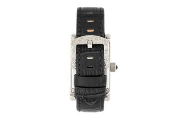 Image of Heritor Automatic Jefferson Leather-Band Watch, Silver/Black, One Size, HERHR8801