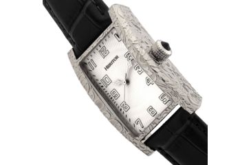Image of Heritor Automatic Jefferson Leather-Band Watch, Silver/White, One Size, HERHR8802
