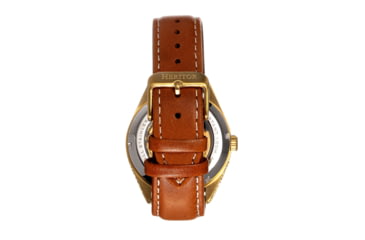 Image of Heritor Automatic Leather-Band Watch w/Date, Dark Blue/Tan, HERHS1405, Dark Blue/Tan, One Size, HERHS1405