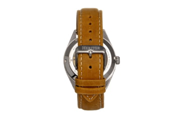 Image of Heritor Automatic Leather-Band Watch w/Date, White/Beige, HERHS1401, White/Beige, One Size, HERHS1401