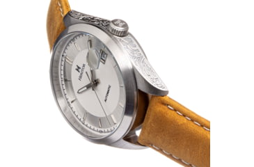 Image of Heritor Automatic Leather-Band Watch w/Date, White/Beige, HERHS1401, White/Beige, One Size, HERHS1401