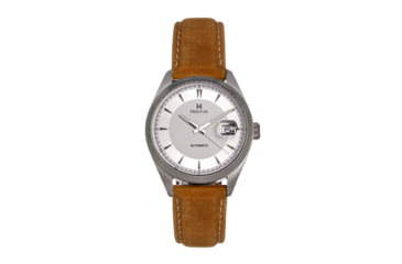 Image of Heritor Automatic Leather-Band Watch w/Date, White/Beige, HERHS1401, White/Beige, One Size, HERHS1401
