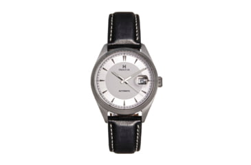 Image of Heritor Automatic Leather-Band Watch w/Date, White/Black, HERHS1402, White/Black, One Size, HERHS1402
