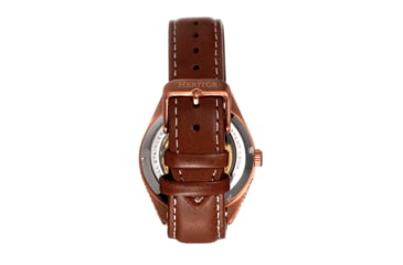 Image of Heritor Automatic Leather-Band Watch w/Date, White/Rose Gold, HERHS1404, White/Rose Gold, One Size, HERHS1404
