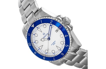 Image of Heritor Automatic Luciano Bracelet Watch w/Date, Blue/White, One Size, HERHS1503