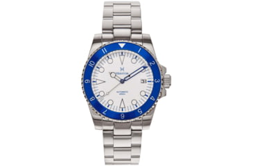 Image of Heritor Automatic Luciano Bracelet Watch w/Date, Blue/White, One Size, HERHS1503