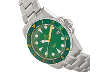 Image of Heritor Automatic Luciano Bracelet Watch w/Date, Green, One Size, HERHS1505