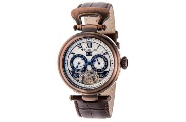 Image of Heritor Ganzi Men's Watch, Bronze Case, Silver Dial HERHR3308
