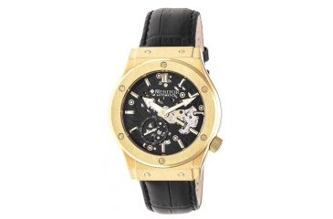 Image of Heritor Hr3805 Gemini Mens Watch, Black HERHR3805