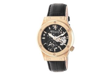Image of Heritor Hr3806 Gemini Mens Watch, Black HERHR3806