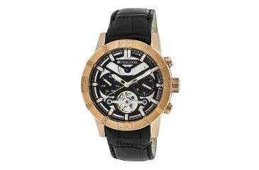 Image of Heritor Automatic Hamilton Semi, Rose Gold/Black, Standard HERHR4106