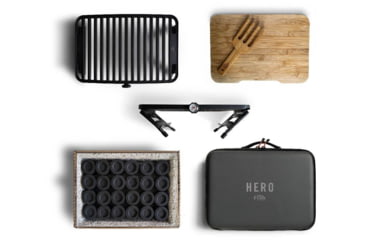 Image of Hero Dog Toys Hero Dog Toys HERO Charcoal Portable Grilling System, Black, FFG3