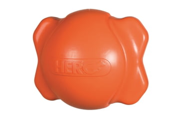 Image of Hero Dog Toys Signature Series Soft Rubber Bone Ball Hunter, Orange, Large 87452