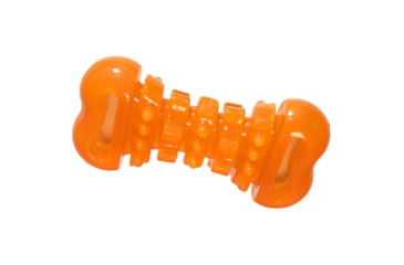 Image of Hero Dog Toys Soft Rubber Dental Bone Hunter, Orange 87449