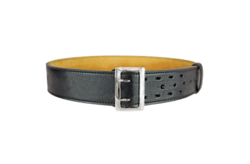 Image of HERO'S PRIDE AirTek Sam Browne 2.25in Plain 2-Stitch Deluxe Duty Belt, Nickel Buckle, Black, 38, 1231PN-38