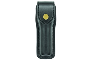 Image of HERO'S PRIDE AirTek Flashlight Case, Small, 27mm, Plain, Brass Hardware, Black, 1464PA