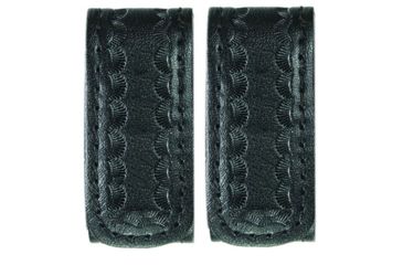 Image of Hero's Pride Belt Keepers, 2 1/4in Belt, 2 Pack, Deluxe, AirTek, BW, Hidden Snaps, Black 1497WC