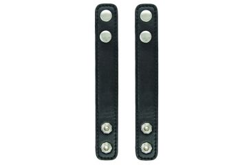 Image of Hero's Pride Belt Keepers, 2 1/4in Belt, 2 Pack, Deluxe, AirTek, Smooth, Silver Snaps 1497PN