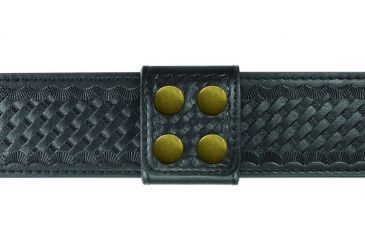 Image of Hero's Pride Belt Keepers, 2 1/4in Belt, 2in Wide, Per Each, AirTek, BW, Brass Snaps 1498WG