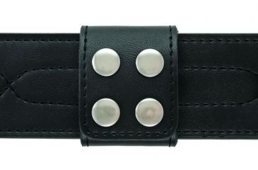 Image of Hero's Pride Belt Keepers, 2 1/4in Belt, 2in Wide, Per Each, AirTek, Smooth, Silver Snaps 1498PN