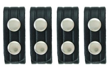 Image of Hero's Pride Belt Keepers, 2 1/4in Belt, 4 Pack, Standard, AirTek, Smooth, Silver Snaps 1499PN