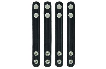 Image of Hero's Pride Belt Keepers, 2 1/4in Belt, 4 Pack, Standard, AirTek, Smooth, Silver Snaps 1499PN