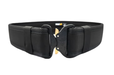 Image of HERO'S PRIDE COBRA Pro Buckle Ballistic Rigid Deluxe Duty Belt, 2.25in, Plain, Black, Extra Large, 2012-XL46