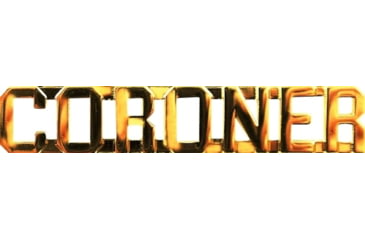 Image of CORONER Metal Letters 3/8'' High - Pair