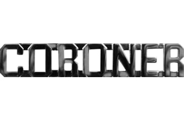 Image of CORONER Metal Letters 3/8'' High - Pair