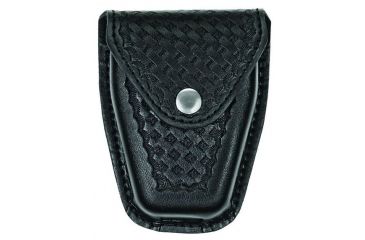 Image of Hero's Pride Handcuff Case, Single, Lg/ASP Chain, AirTek, BW, Silver Snap, Large 1452WN