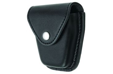 Image of Hero's Pride Handcuff Case, Single, Med/Hinged, AirTek, Smooth, Silver Snap, Medium 1451PN
