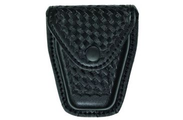 Image of Hero's Pride Handcuff Case, Single, Small/Chain, AirTek, BW, Black Snap, Small 1450WB