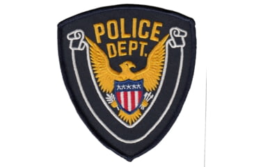 Image of POLICE DEPT Eagle w/ Blank Scroll - Navy/Midnight - 4''x4.375''