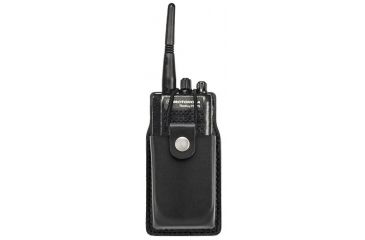 Image of Hero's Pride Radio Case w/ Swivel, Medium, AirTek, Smooth, Silver Snap, Medium 1440BPN