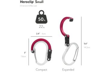 Image of Heroclip Qliplet, Small, Hot Rod Red, HER-210012-601