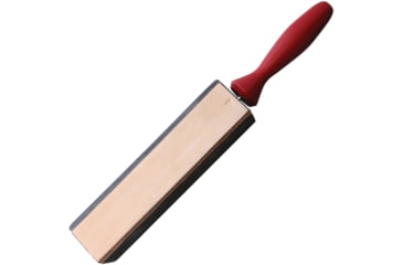 Image of Herold Solingen Razor Strop 4 Sided, 13 overall, Red wood handle, 63 RI