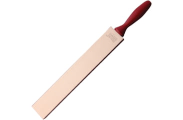 Image of Herold Solingen Razor Strop Double Sided, 17.5 overall, Red wood handle, 65 J